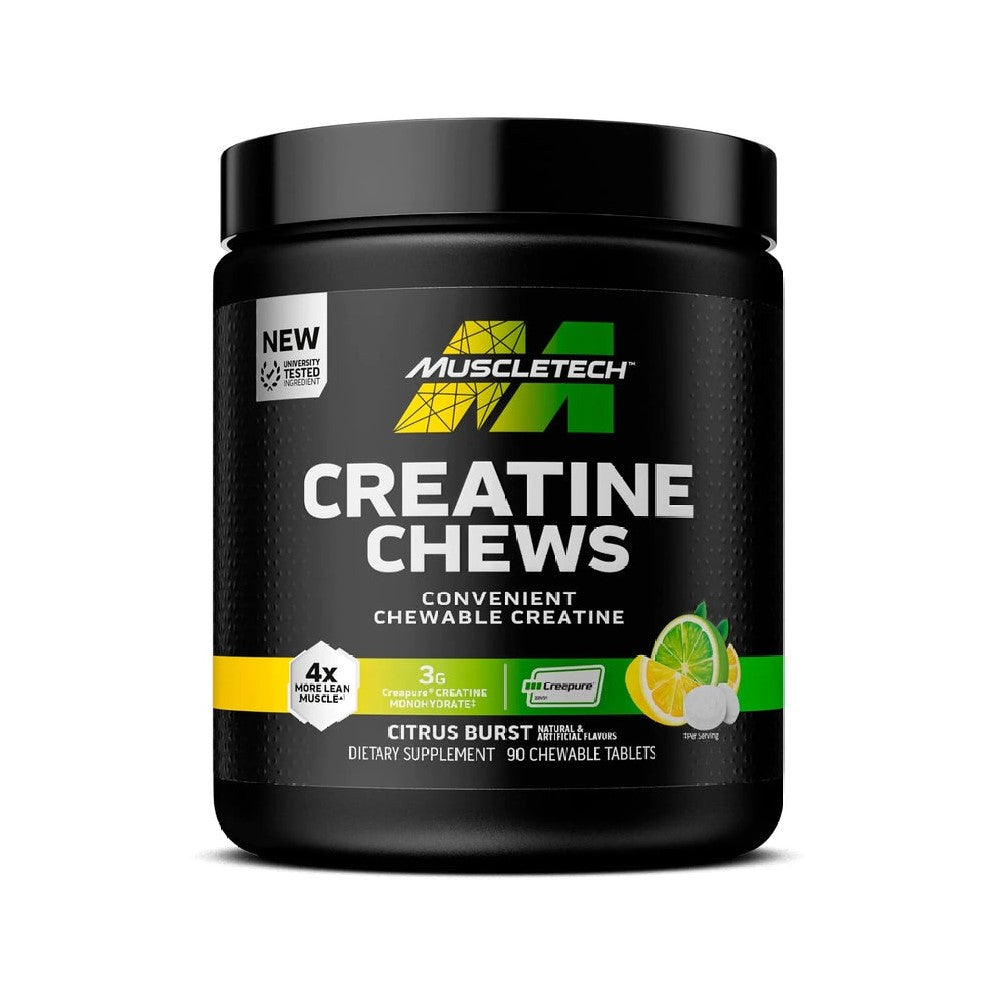 MuscleTech Creatine Chews - Citrus Burst (90 Chewable Tablets)