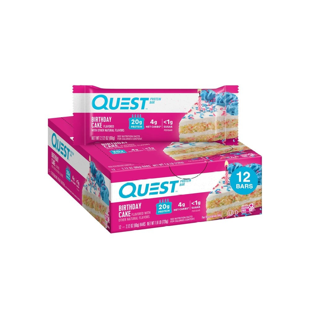 Quest Nutrition Protein Bars - Birthday Cake (12 Pack)