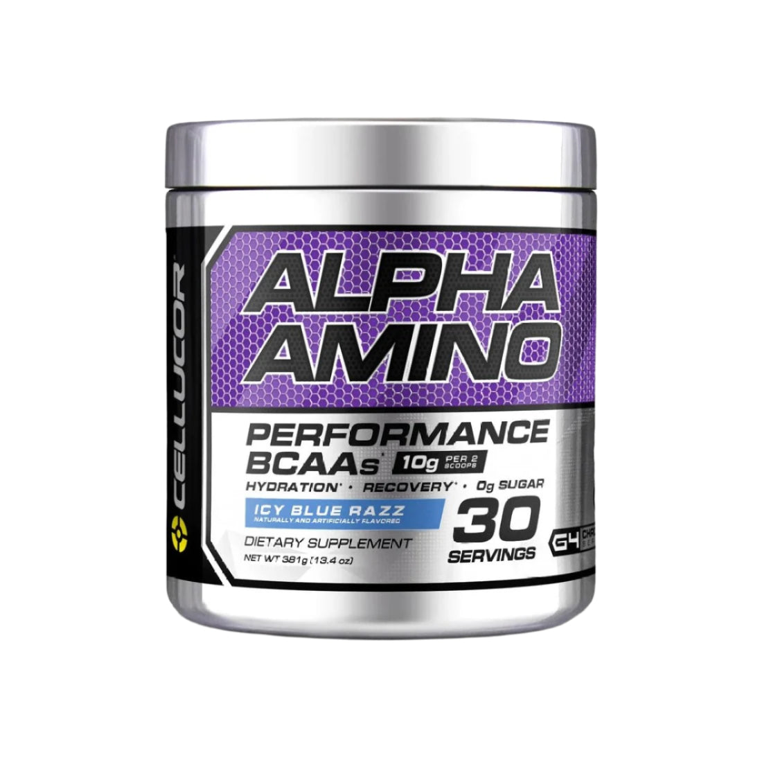 Cellucor Alpha Amino EAA & BCAA Powder - Icy Blue Razz (381g)