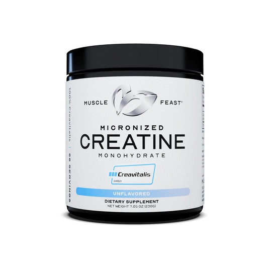 Muscle Feast Micronized Creatine Monohydrate Powder - Unflavored (200g)