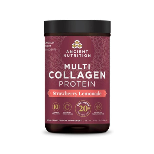 Ancient Nutrition Multi Collagen Protein - Strawberry Lemonade (273.6g)