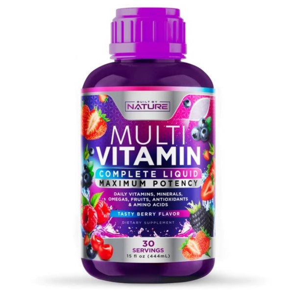 Built by Nature Multivitamin Complete Liquid - Tasty Berry (444ML)