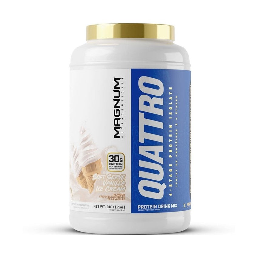 QUATTRO Magnum Nutraceuticals Whey Protein 2LB - Vanilla Soft Serve