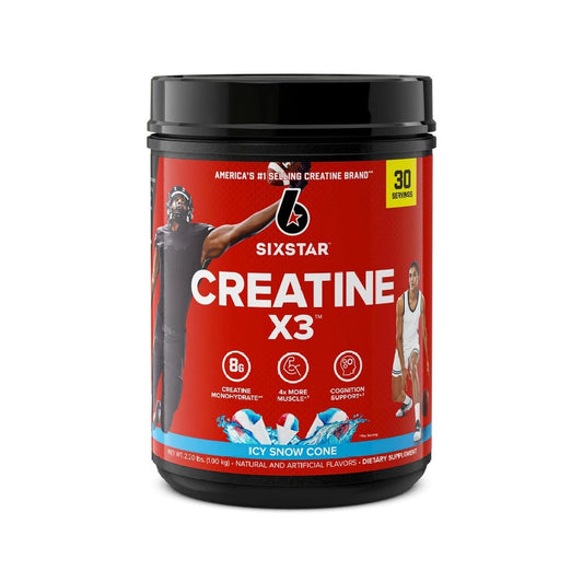 Six Star Creatine X3 Powder - Icy Snow Cone (2.2LB)