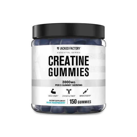 Jacked Factory Creatine Gummies - Blue Raspberry (150 Gummies)