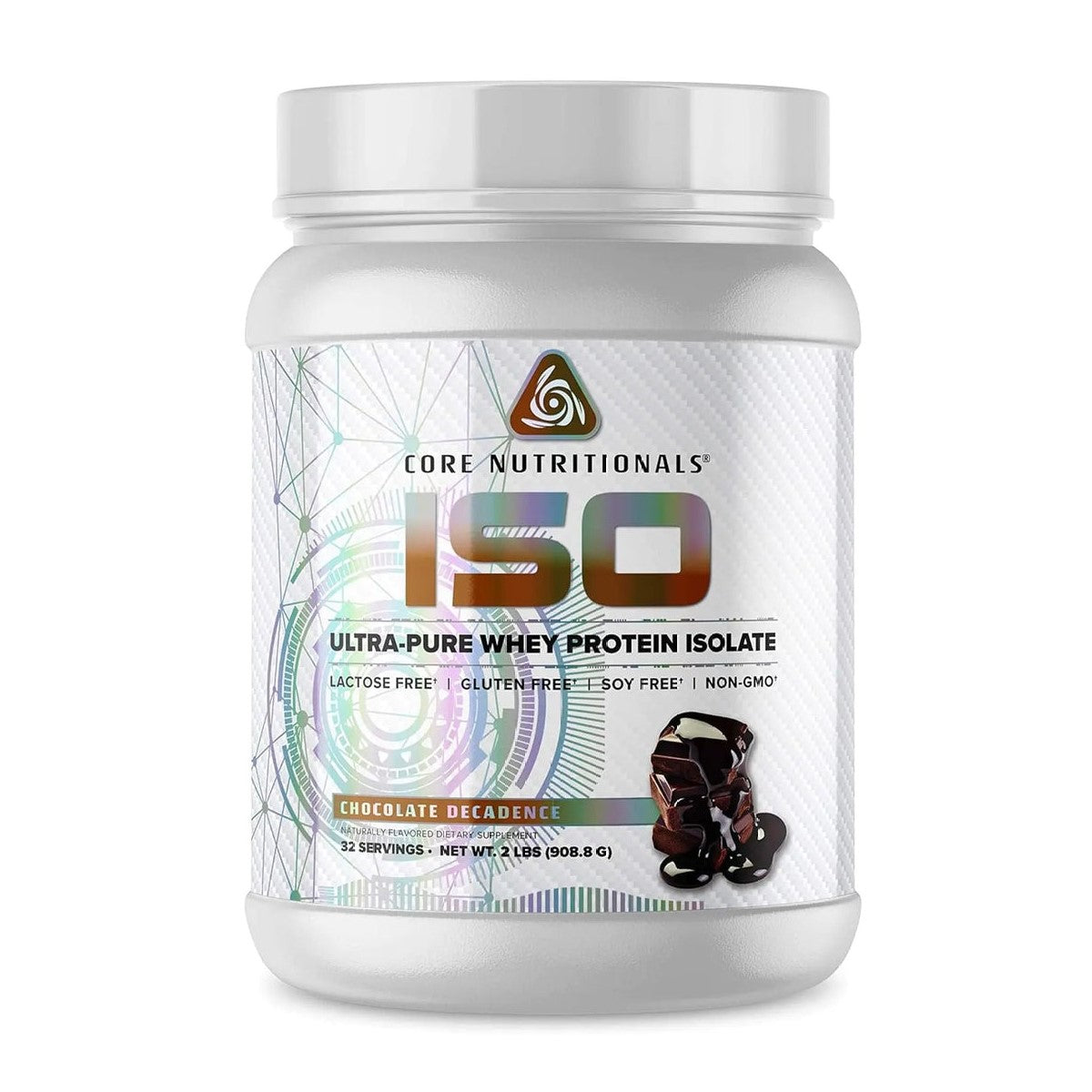 Core Nutritionals ISO 100% Ultra-Pure Whey Protein Isolate 2LB - Chocolate Decadence