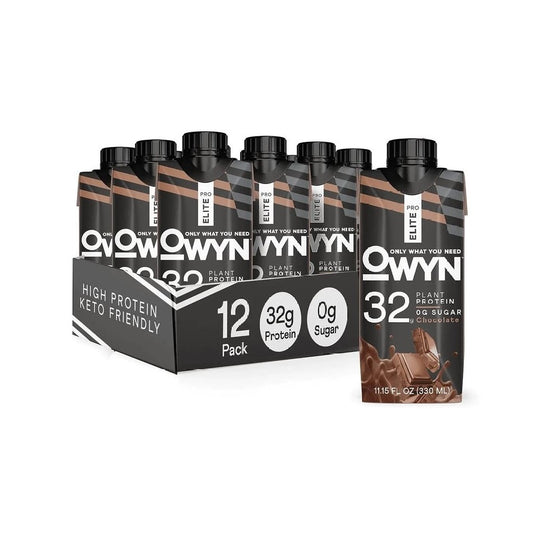 OWYN Pro Elite Plant Protein Shake - Chocolate (12 Pack)